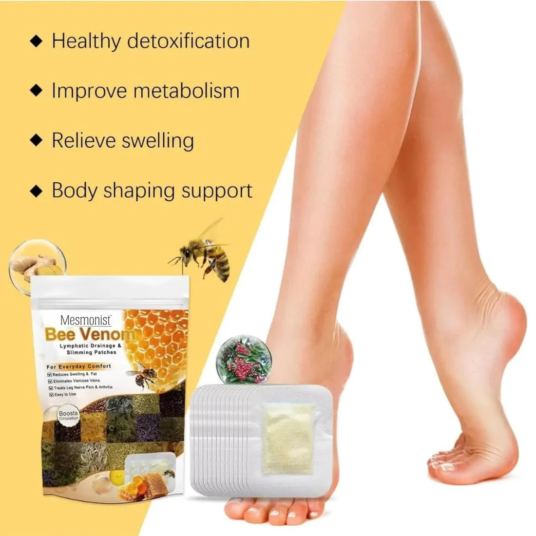 Bee Venom Detox & Sliming Patches (10 Pieces)
